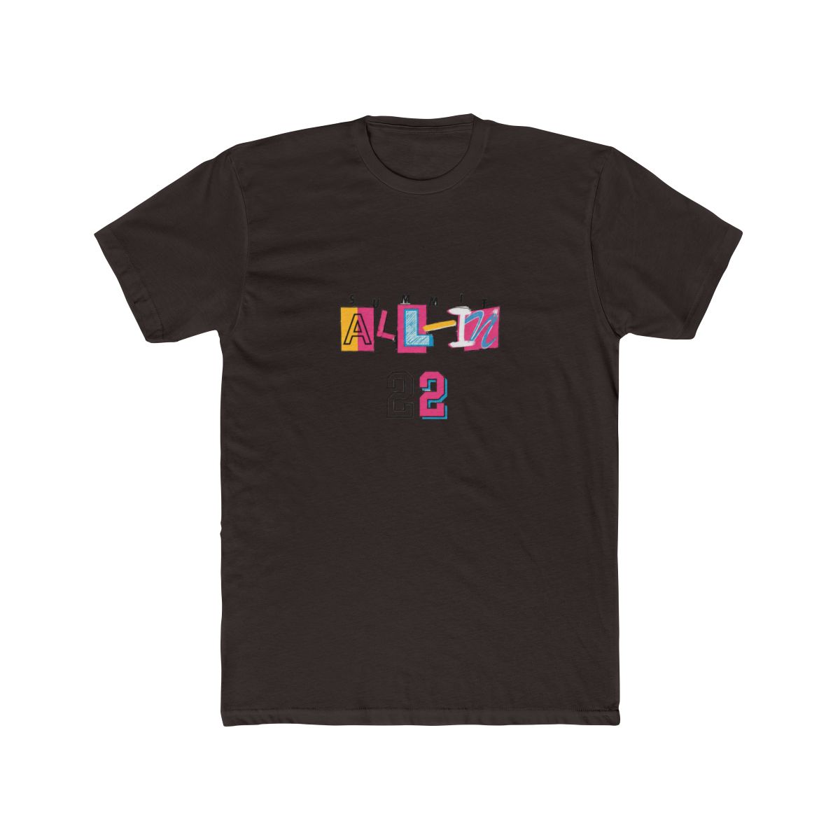All-In Summit Bold Graphic T Shirt - Besties Adventure Gear - alternate angle 2, merchandise