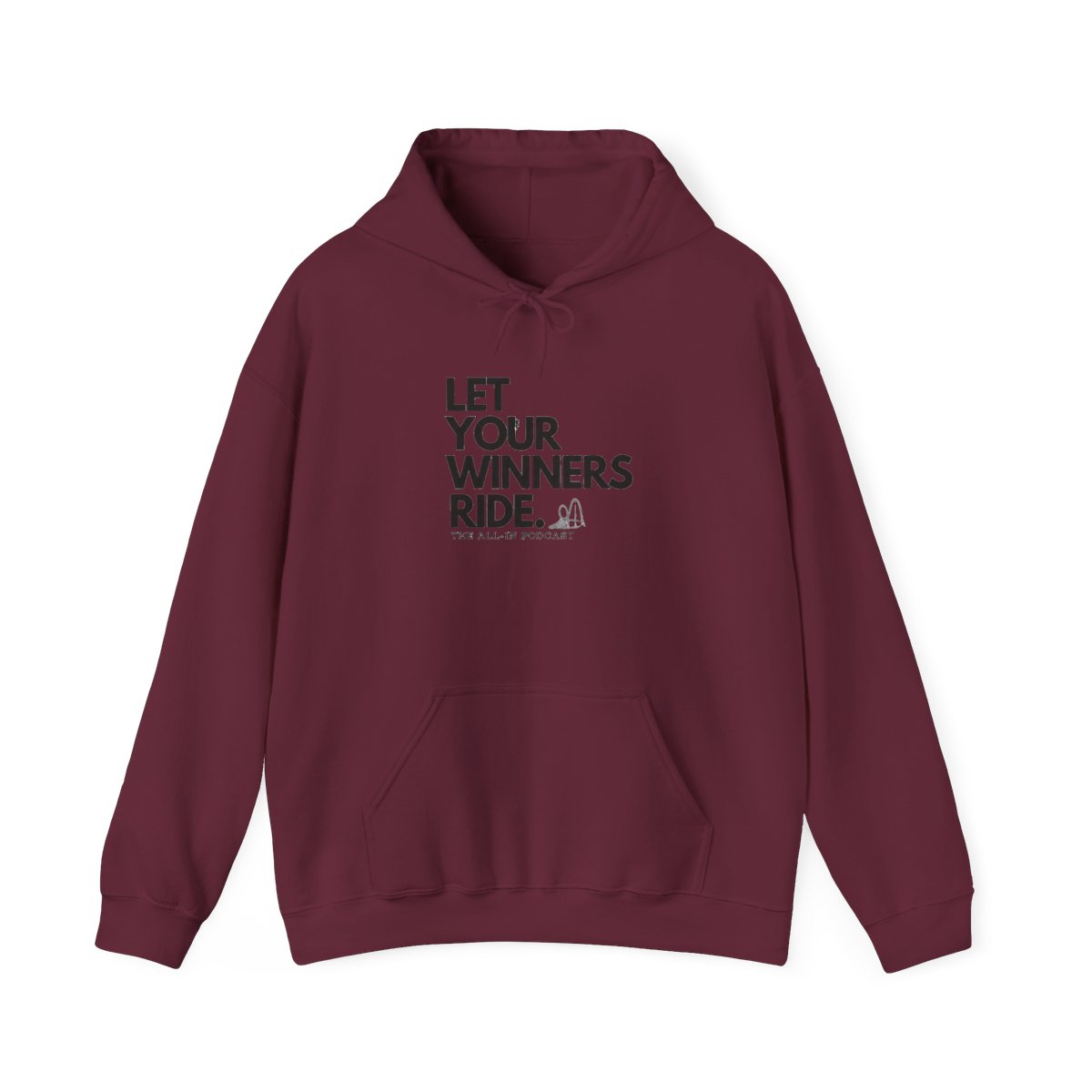 LET YOUR WINNERS RIDE HOODIE - alternate angle 3, merchandise