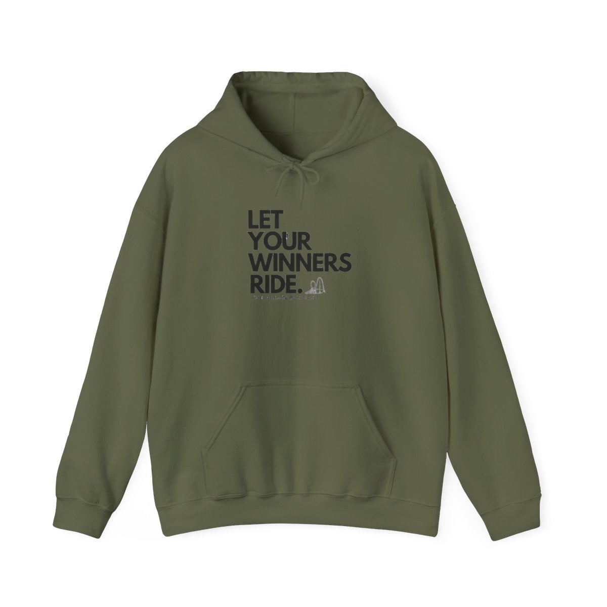 LET YOUR WINNERS RIDE HOODIE - alternate angle 4, merchandise