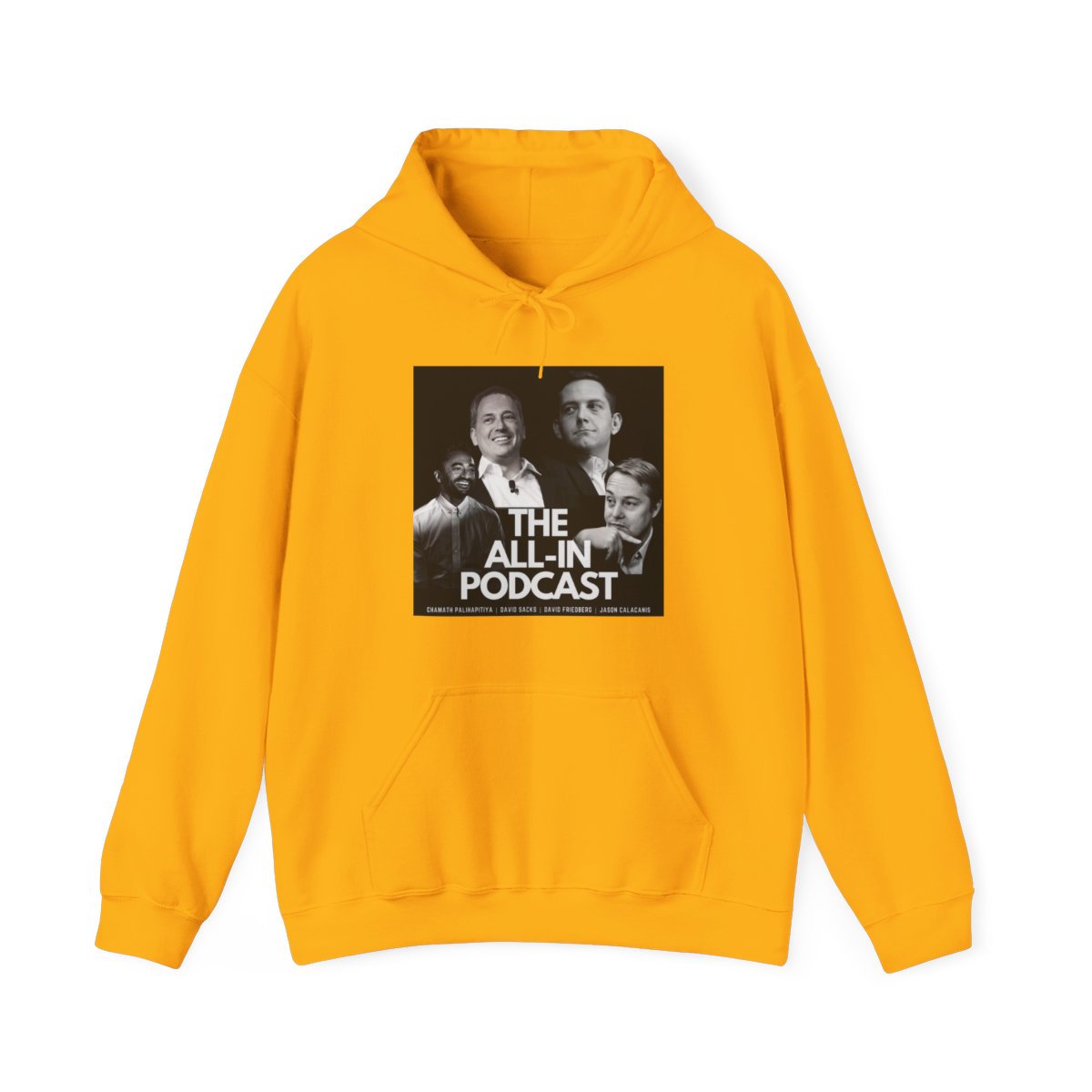 Besties Friendship Graphic Hoodie All In Podcast - alternate angle 2, merchandise