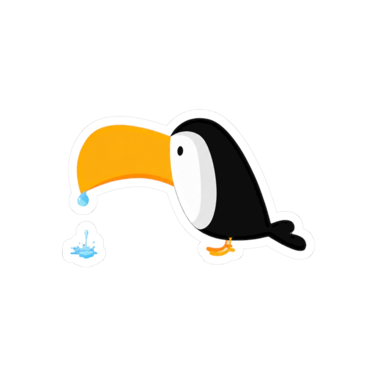 The Beak is Wet Sticker - alternate angle 3, merchandise