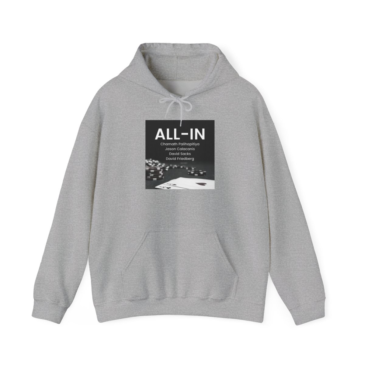 All In Podcast Classic Hoodie - alternate angle 3, merchandise