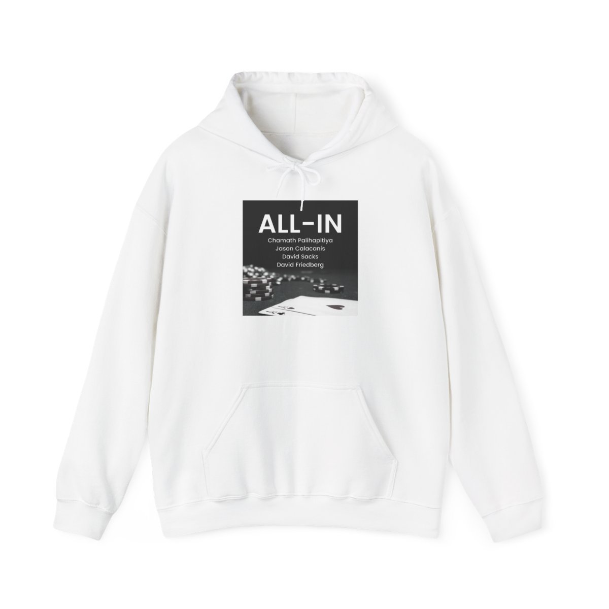 All In Podcast Classic Hoodie - alternate angle 2, merchandise