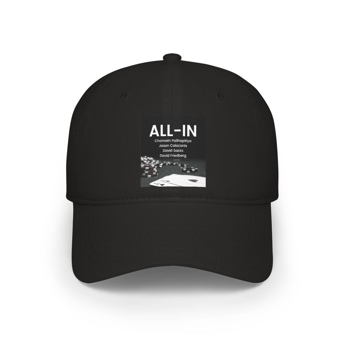All In Podcast Poker Chips and Cards Baseball Cap | Casino Gambling Hat