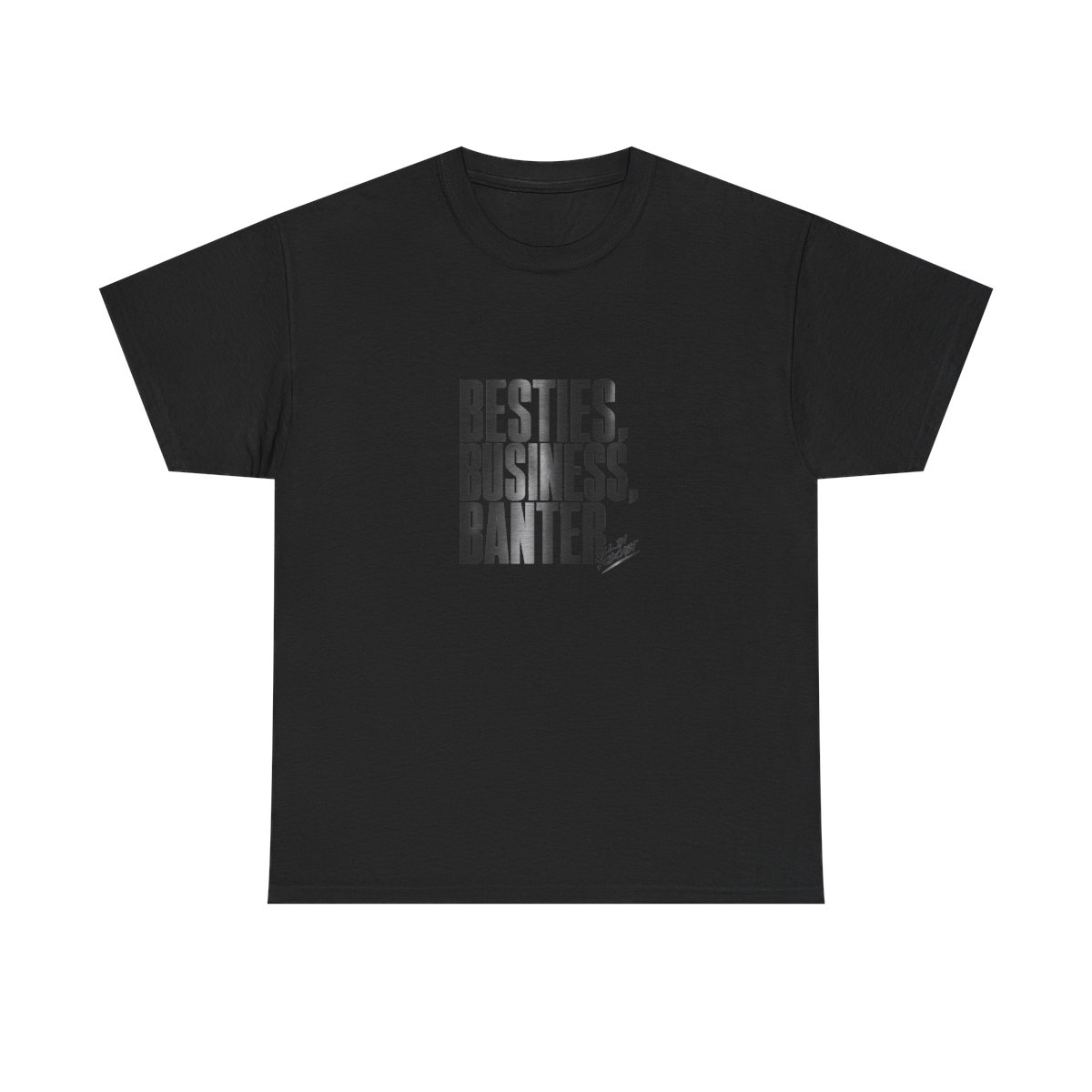 All In Podcast "Besties, Business, Banter" Unisex Tee - alternate angle 2, merchandise