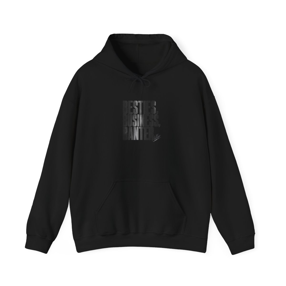 All In Podcast "Besties, Business, Banter" Hoodie - alternate angle 2, merchandise
