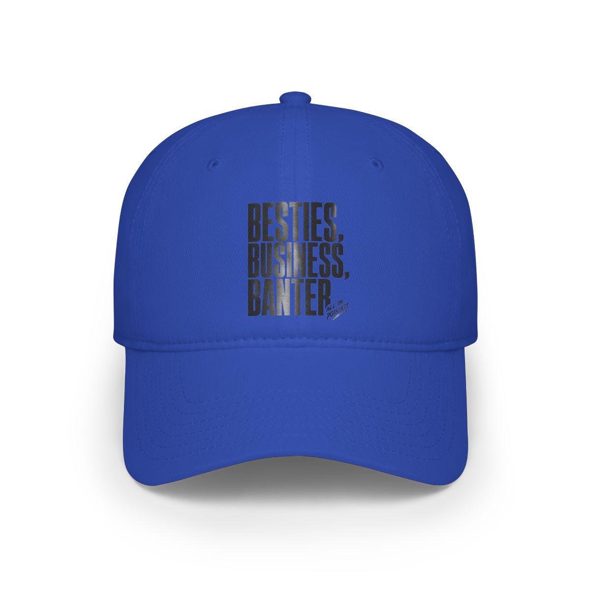 All In Podcast "Besties, Business, Banter" Hat - alternate angle 2, merchandise