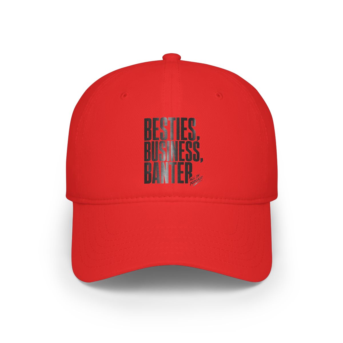 All In Podcast "Besties, Business, Banter" Hat - alternate angle 5, merchandise