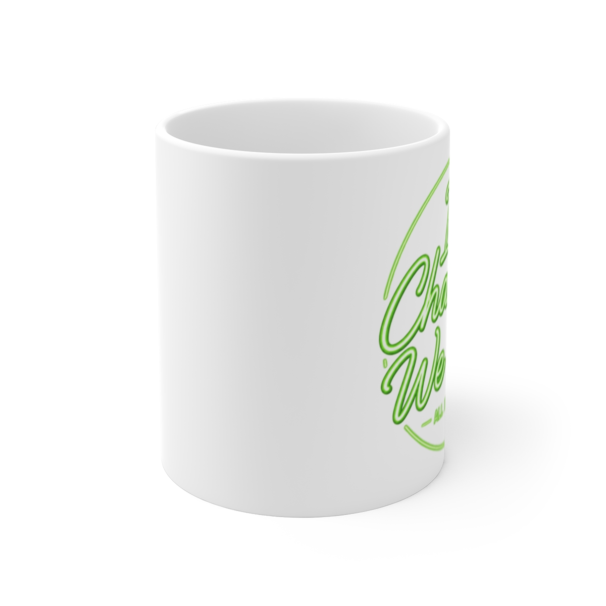 All In Podcast "In Chamath We Trust" White Mug - alternate angle 1, merchandise