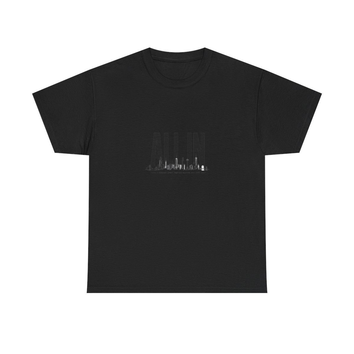 All In Podcast "ALL IN" Unisex Tee - alternate angle 2, merchandise
