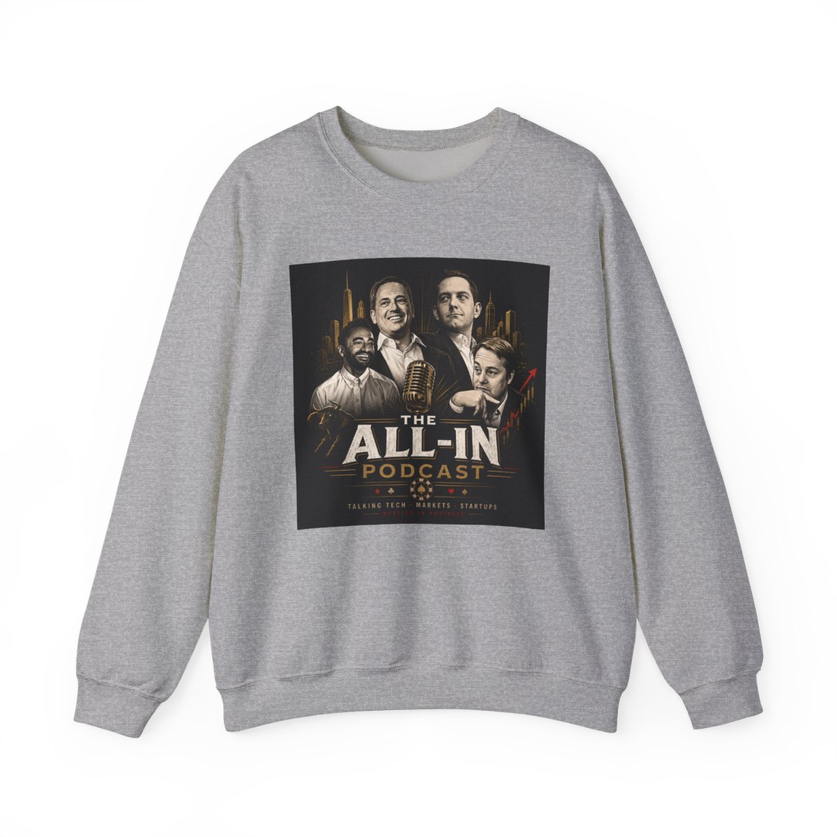 All In Podcast "All In Strategic League" Crewneck All In Podcast - alternate angle 2, merchandise