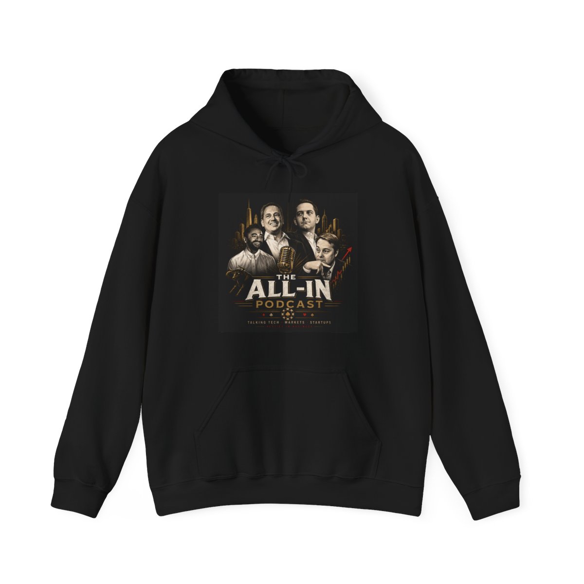 All In Podcast "All In Crew" Hoodie - alternate angle 2, merchandise